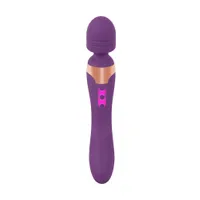 Javida Double Massager: Wand- und G-Punkt-Vibrator, lila Javida Double Massager: Wand- und G-Punkt-Vibrator, lila