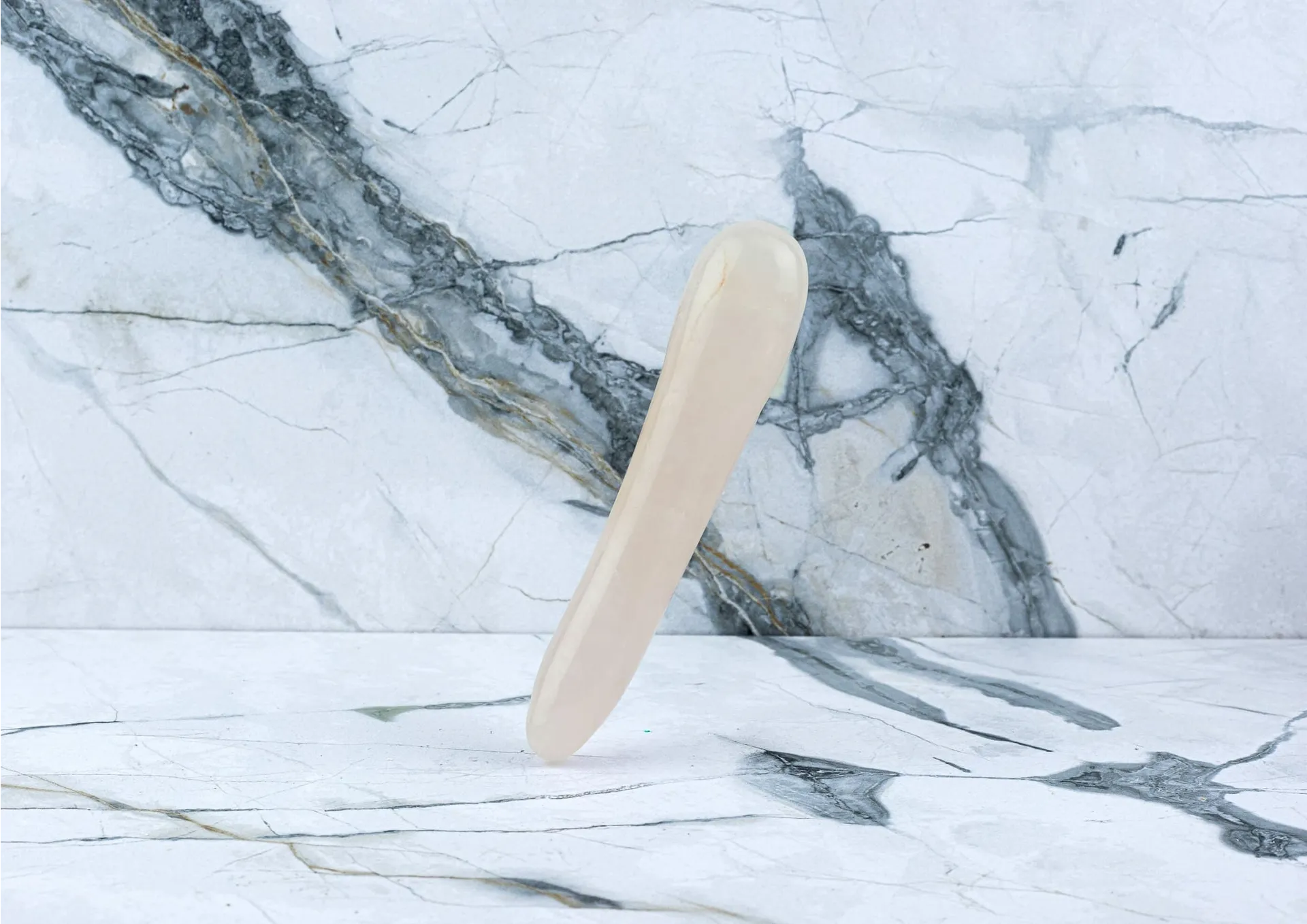 Kristall Dildo Amelia - Rosenquarz – Bild 2