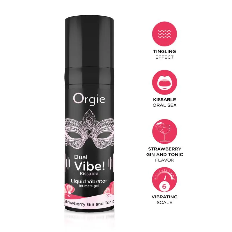 Orgie- Dual Vibe Liquid Vibrator Strawberry Gin & Tonic – Bild 2