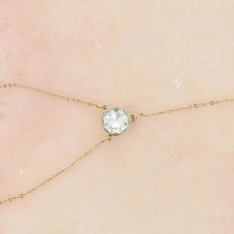 Otazu - Harmony Crystal Fusskette - Transparent – Bild 5