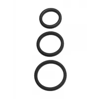 Perfect Fit Xact-Fit 3-Ring-Kit S-L: Penisringe-Set, schwarz Perfect Fit Xact-Fit 3-Ring-Kit S-L: Penisringe-Set, schwarz