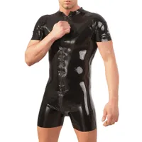 Latex-Kurzoverall, schwarz (L) Latex-Kurzoverall, schwarz (L)