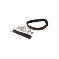 Bad Kitty Halsfessel mit Leine, schwarz/rot Bad Kitty Halsfessel mit Leine, schwarz/rot