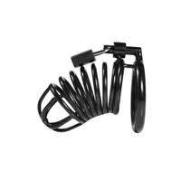 Black Label Stainless Steel Black Spiral Chastity Cage: Edelstahl-Keuschheits... Black Label Stainless Steel Black Spiral Chastity Cage: Edelstahl-Keuschheits...