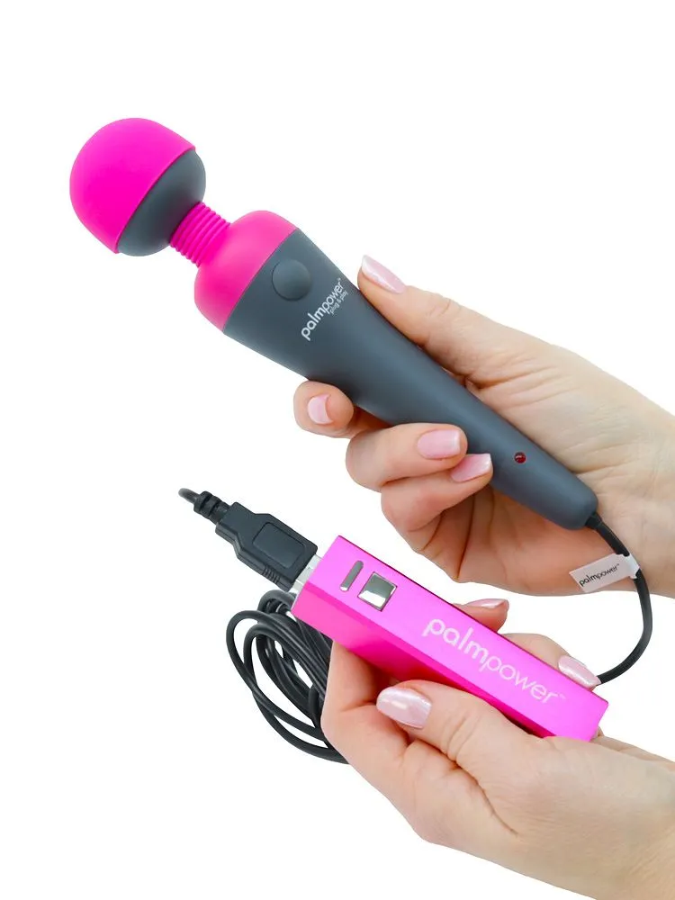 Palm Power Plug & Play: Wandvibrator, schwarz/pink Palm Power Plug & Play: Wandvibrator, schwarz/pink