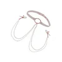 Peaches n CreaMe - Collar with Nipple Clamps Peaches n CreaMe - Collar with Nipple Clamps