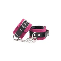 Velourleder-Fußfesseln, pink Velourleder-Fußfesseln, pink