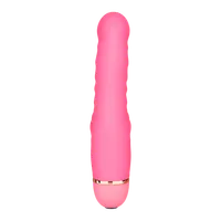 Gerippter G-Punkt-Vibrator aus Silikon, 17 cm Gerippter G-Punkt-Vibrator aus Silikon, 17 cm
