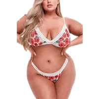 2tlg. Set mit floralem Muster Plus Size 2tlg. Set mit floralem Muster Plus Size