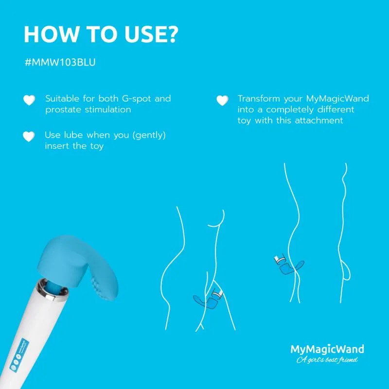 MyMagicWand G-Punktaufsatz - Blau – Bild 2