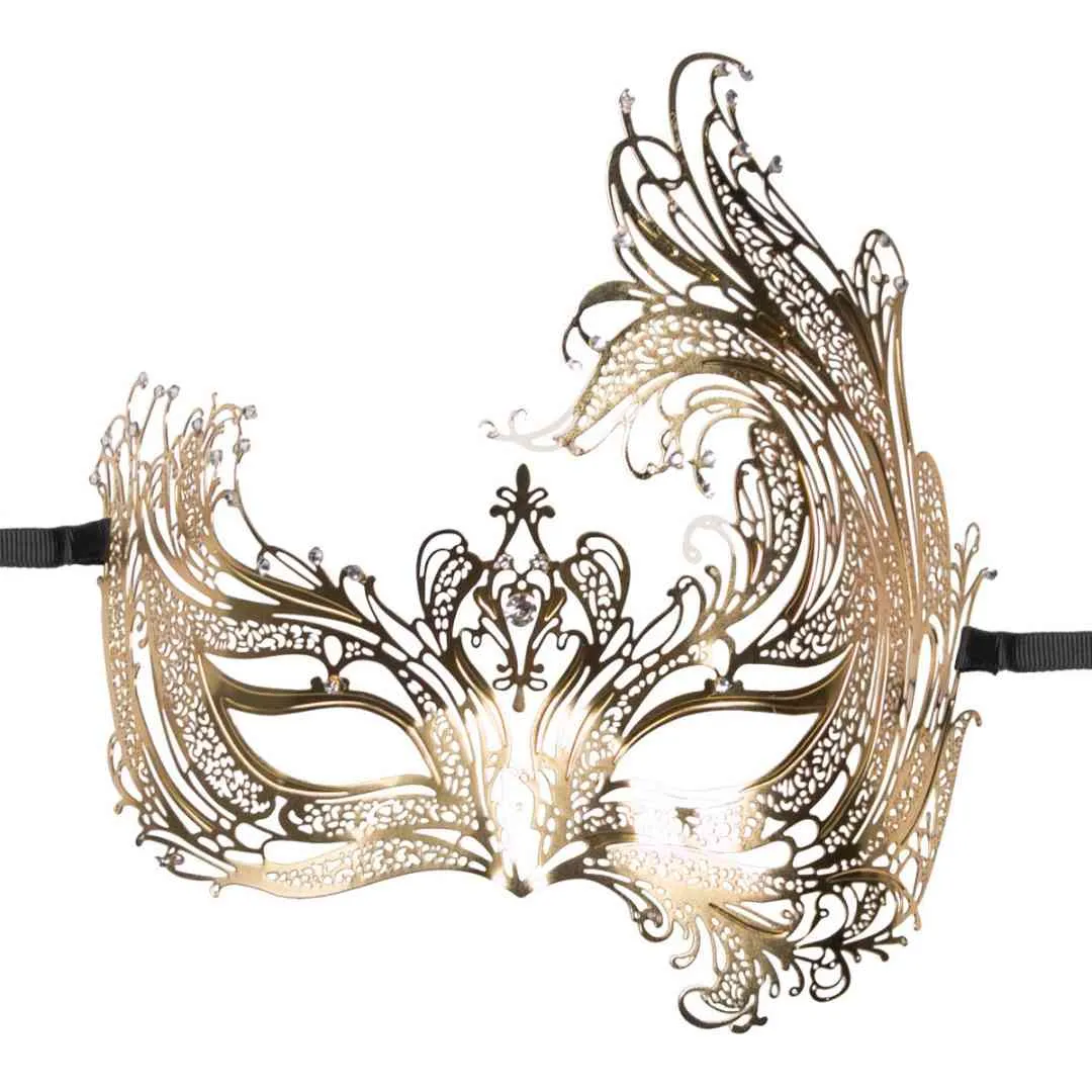 Goldene venezianische Maske Goldene venezianische Maske