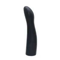 Silikon-Dildo (glatt) für Strap-On (16cm), schwarz Silikon-Dildo (glatt) für Strap-On (16cm), schwarz