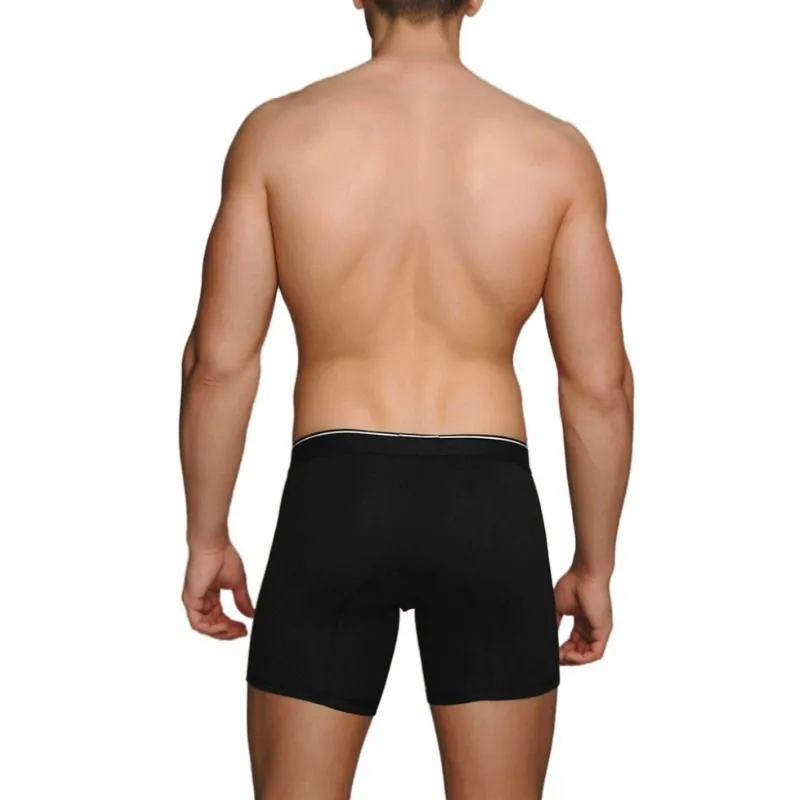 Langer Herren Boxer, schwarz – Bild 3