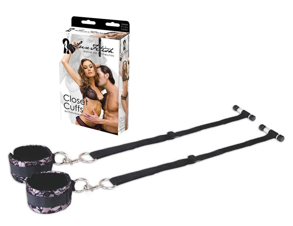 LUX FETISH Closet Cuffs black LUX FETISH Closet Cuffs black