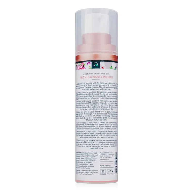 Exotiq Massageöl Rich Sandalwood - 100 ml – Bild 5
