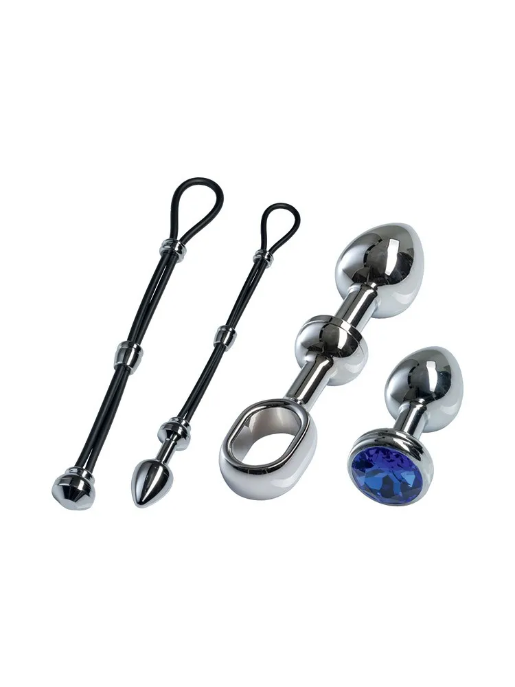 Malesation Alu Cock-Grip Set klein, silber/blau Malesation Alu Cock-Grip Set klein, silber/blau