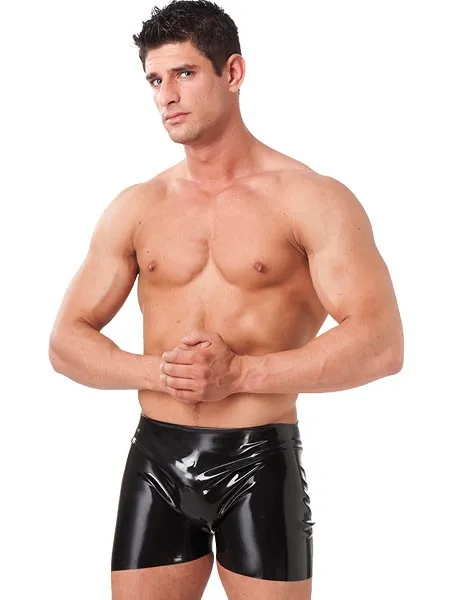 Latex-Short mit Po-Öffnung, schwarz (S) Latex-Short mit Po-Öffnung, schwarz (S)