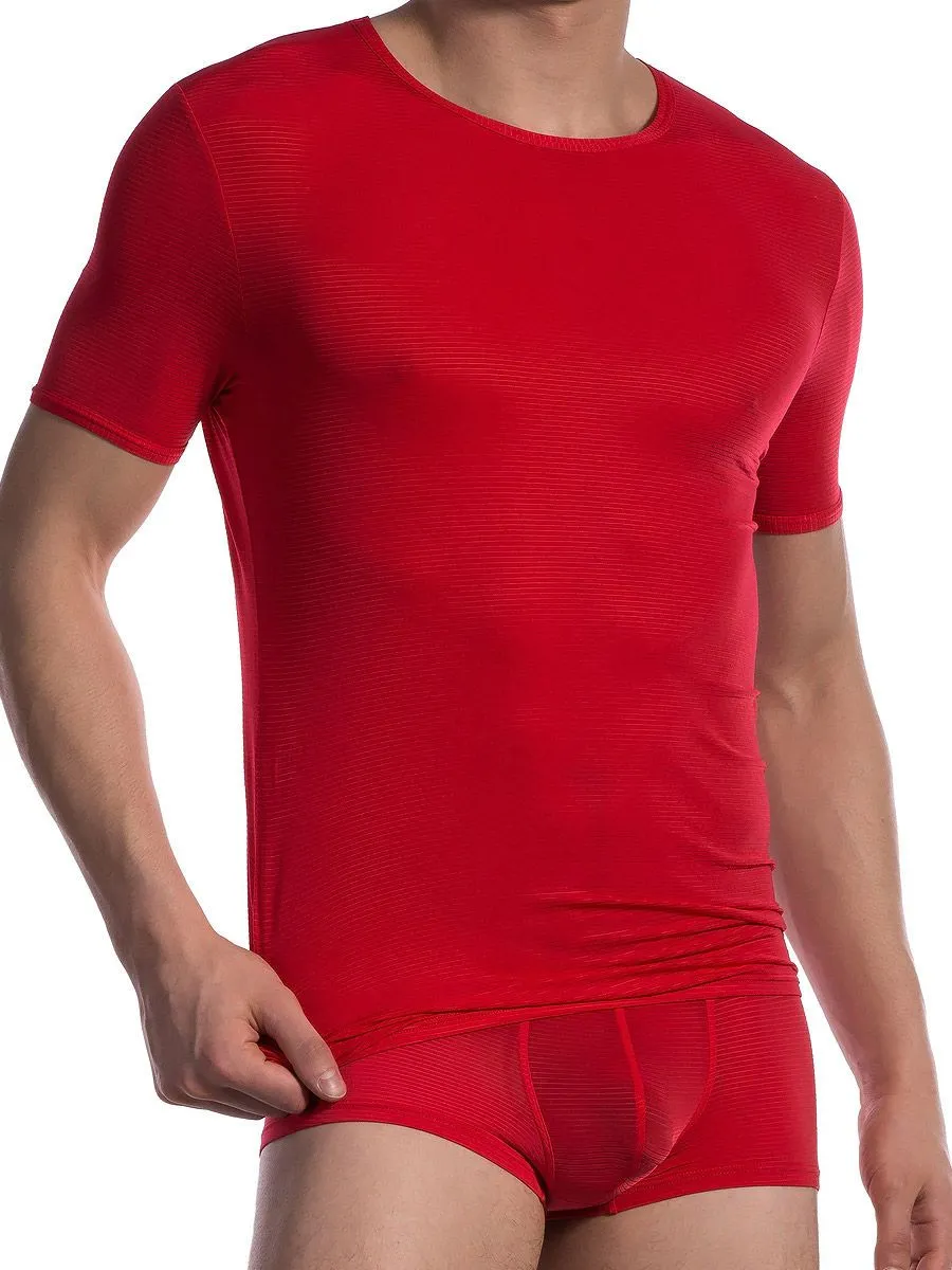 Olaf Benz RED1201: T-Shirt, rot (S) Olaf Benz RED1201: T-Shirt, rot (S)