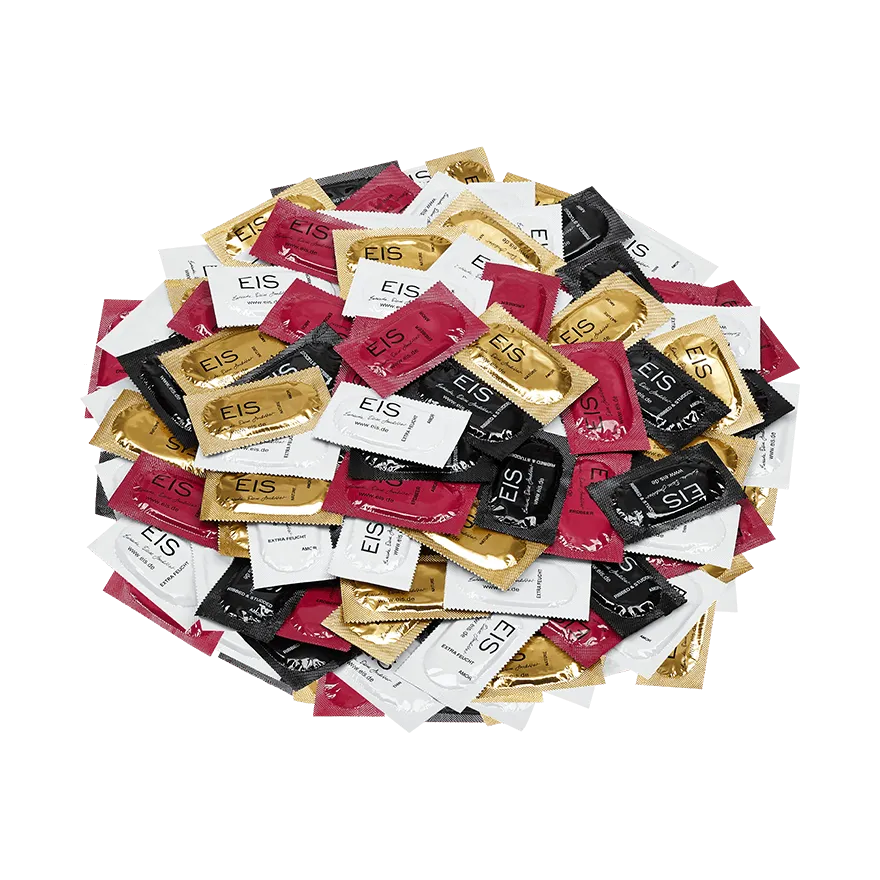 Markenkondome Mix, 100 Stück, 53 mm Markenkondome Mix, 100 Stück, 53 mm