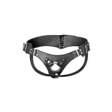 Strap U Bodice: Strap-On Harness mit Schnürung, schwarz Strap U Bodice: Strap-On Harness mit Schnürung, schwarz
