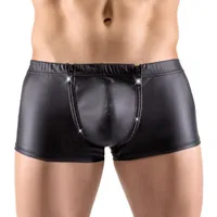 Pants im Mattlook mit strassbesetztem Front-Zip Pants im Mattlook mit strassbesetztem Front-Zip