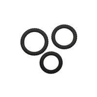 3tlg. Penisring-Set mit Rillen - Ø 2,6/3/3,5cm 3tlg. Penisring-Set mit Rillen - Ø 2,6/3/3,5cm