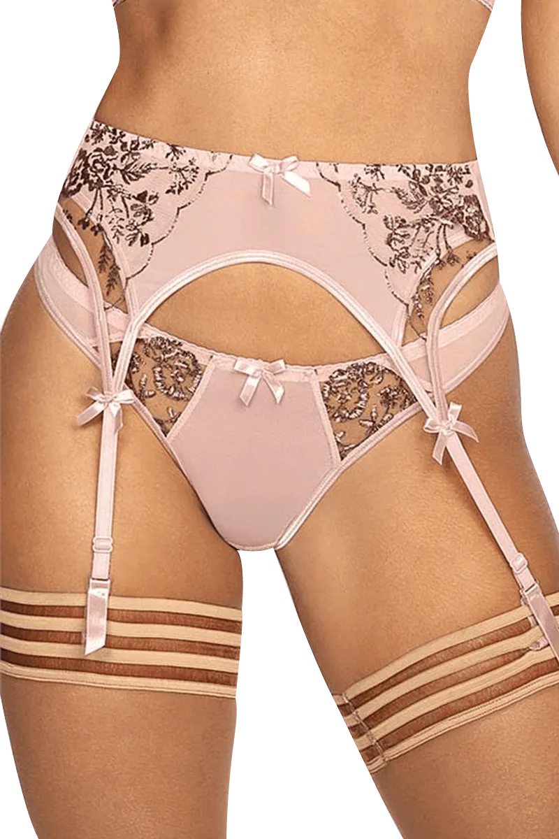 Strapsgürtel mit goldenen Stickereien Strapsgürtel mit goldenen Stickereien