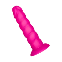 Strukturierter Dildo aus Silikon, 17 cm Strukturierter Dildo aus Silikon, 17 cm