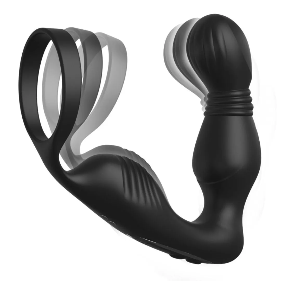 Analvibrator „Ass-Gasm Pro P-Spot Milker“ mit Penisring – Bild 3