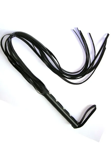Lederpeitsche mit 8 Riemen (L), schwarz Lederpeitsche mit 8 Riemen (L), schwarz