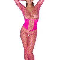 Ouvert Catsuit mit Taillenmieder-Optik Ouvert Catsuit mit Taillenmieder-Optik