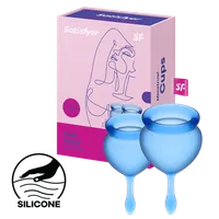 Satisfyer Feel Good - Menstrual Cup Set, 15 & 20 ml Satisfyer Feel Good - Menstrual Cup Set, 15 & 20 ml