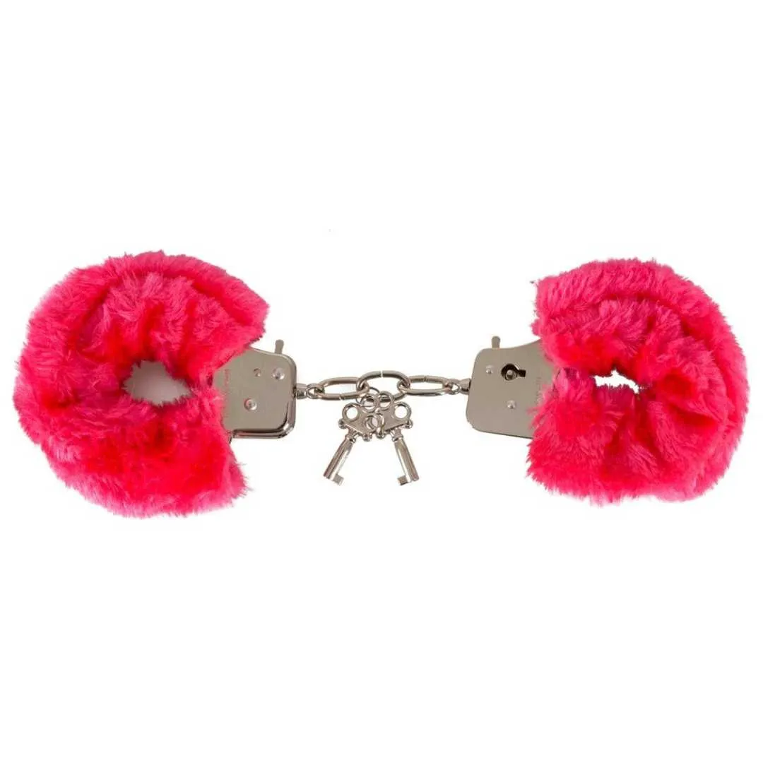 Handschellen aus Metall und Plüsch – Bild 4