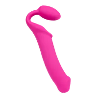 Vibrating Bendable Strap-On - Size XL, 34 cm Vibrating Bendable Strap-On - Size XL, 34 cm