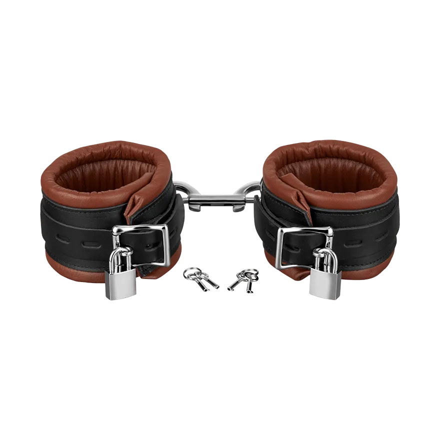 Abschließbare, gepolsterte Fußfesseln Abschließbare, gepolsterte Fußfesseln