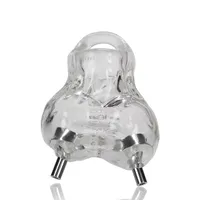 Nutter Electro Ball Sling: Hodenhülle mit Elektrokontakten, transparent Nutter Electro Ball Sling: Hodenhülle mit Elektrokontakten, transparent