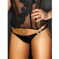 Noir Handmade: Wetlook-String, schwarz (M) Noir Handmade: Wetlook-String, schwarz (M)