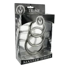 Master Series »Trine« Penisring-Set aus Edelstahl