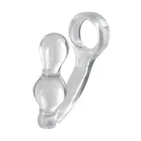 Power Plug & Penisring: Penisring mit Analplug, transparent Power Plug & Penisring: Penisring mit Analplug, transparent