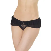 Coquette: Ouvertslip, schwarz (Queen Size) Coquette: Ouvertslip, schwarz (Queen Size)