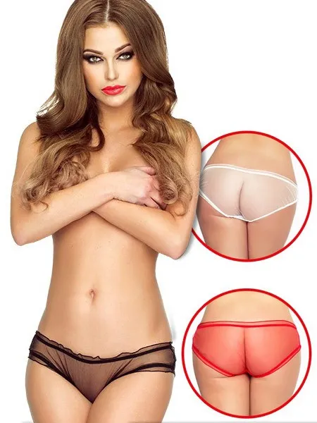 Provocative Romance a Deux Plaisir: Panty 3er Pack, schwarz/weiß/rot (S/M) Provocative Romance a Deux Plaisir: Panty 3er Pack, schwarz/weiß/rot (S/M)