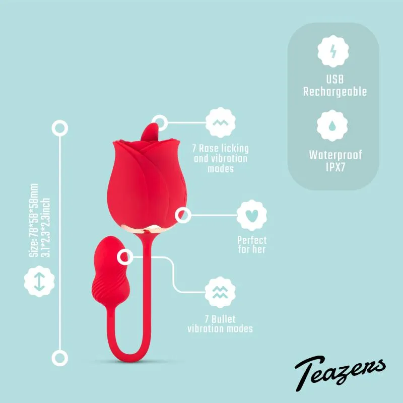 Teazers »Rose« Auflege- & Vibrator – Bild 5