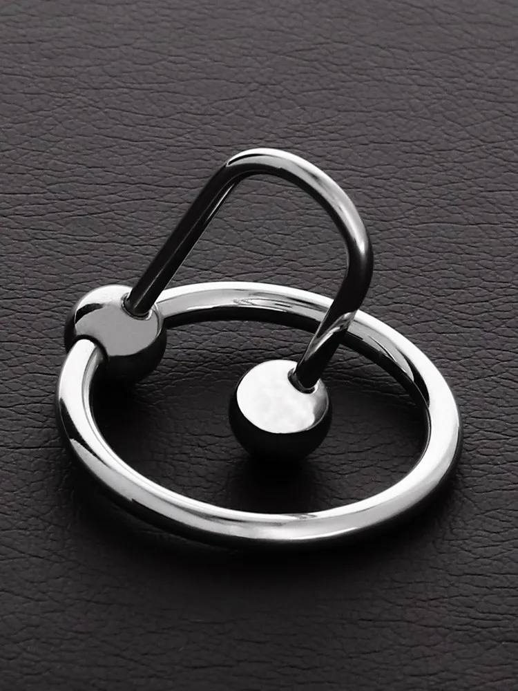 Triune Sperm Stopper Plug with Ring: Edelstahl-Eichelring mit Plug (30mm) Triune Sperm Stopper Plug with Ring: Edelstahl-Eichelring mit Plug (30mm)