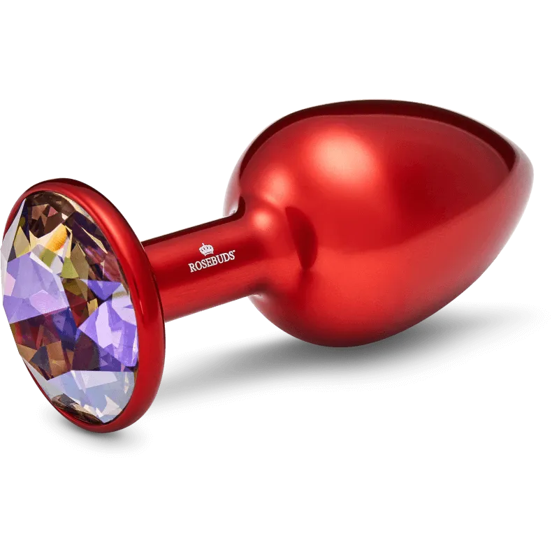 Rosebuds™ - Medium Alu Rot Kristall Rosebuds™ - Medium Alu Rot Kristall