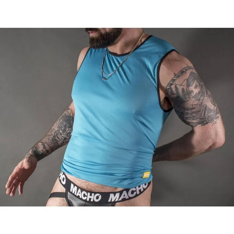 Shirt “Macho”, blau – Bild 3