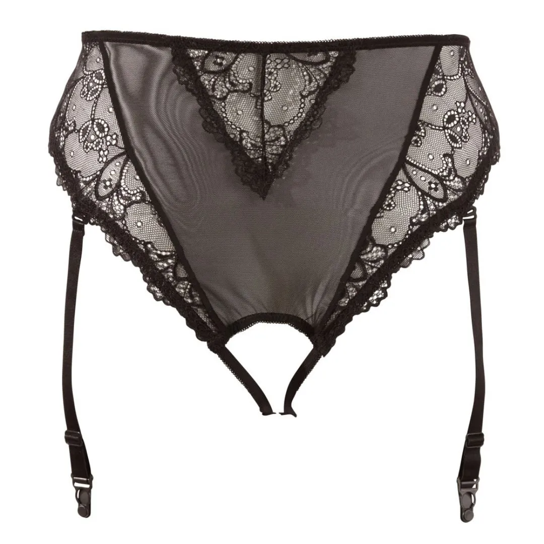 Straps-Slip ouvert mit Spitzen-Taillenbund – Bild 3