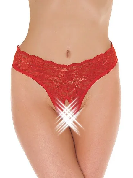 Ouvert-Spitzenstring, rot (One Size) Ouvert-Spitzenstring, rot (One Size)