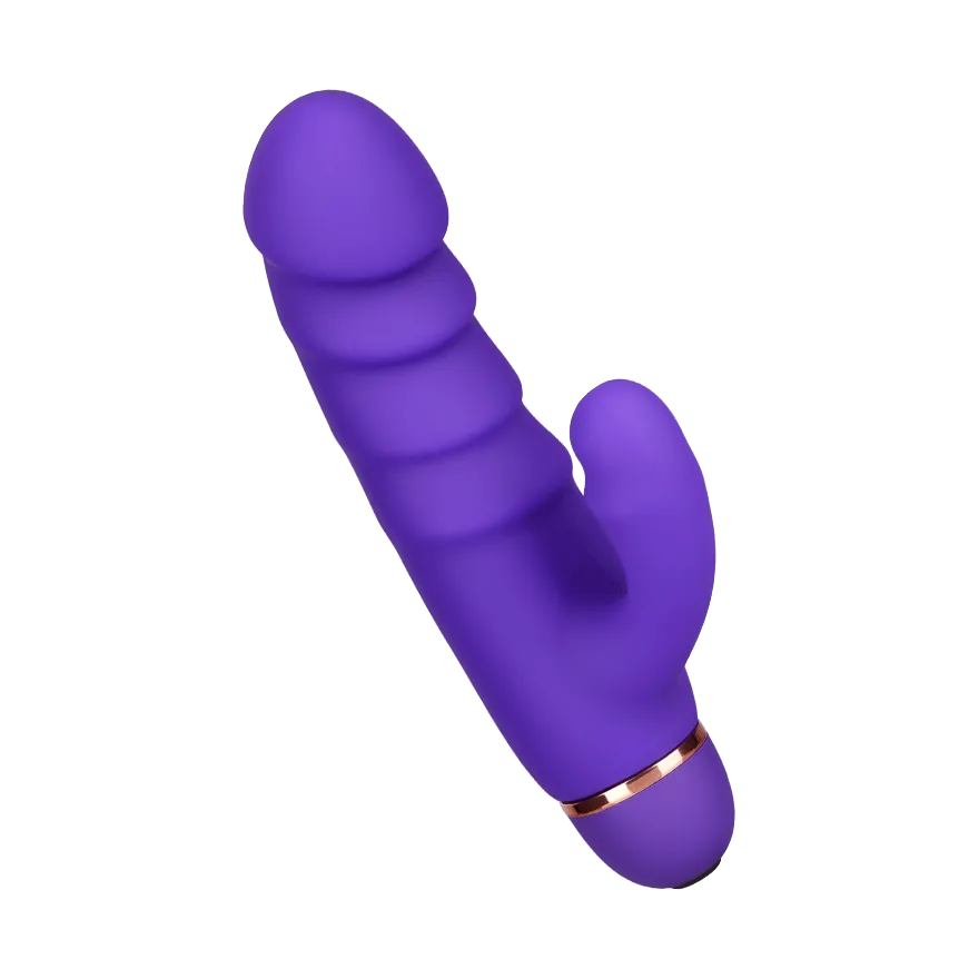 Gerippter Rabbit aus Silikon, 17 cm Gerippter Rabbit aus Silikon, 17 cm