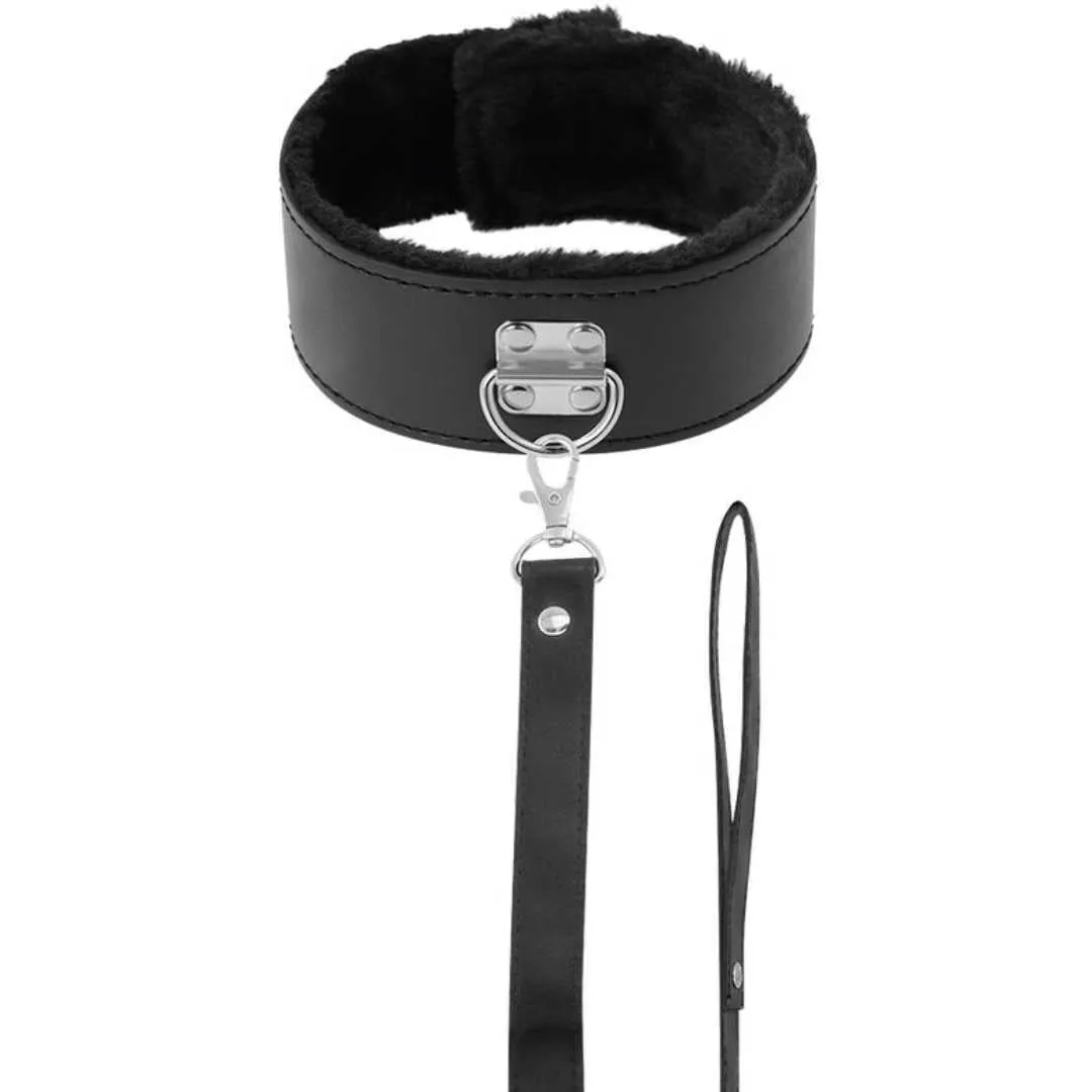 Halsband mit Leine "Titanium" Halsband mit Leine "Titanium"