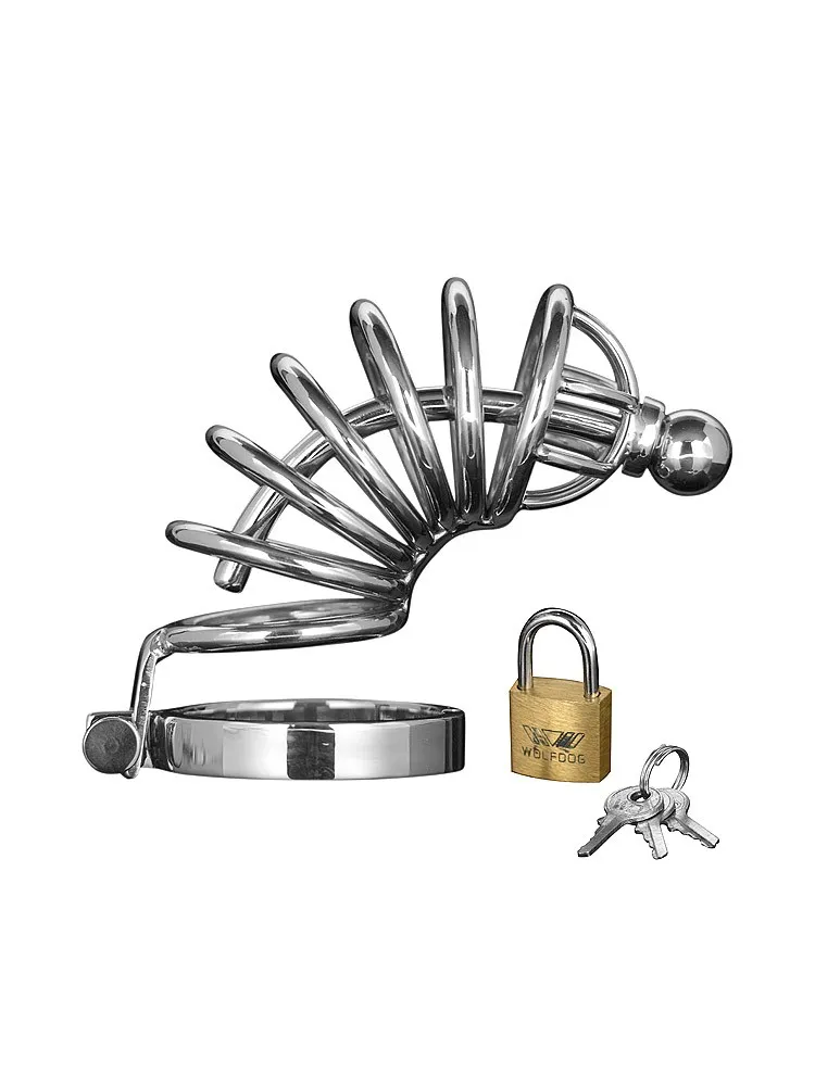Master Series Asylum 6 Ring Chasity Cage: Edelstahl-Peniskäfig Master Series Asylum 6 Ring Chasity Cage: Edelstahl-Peniskäfig
